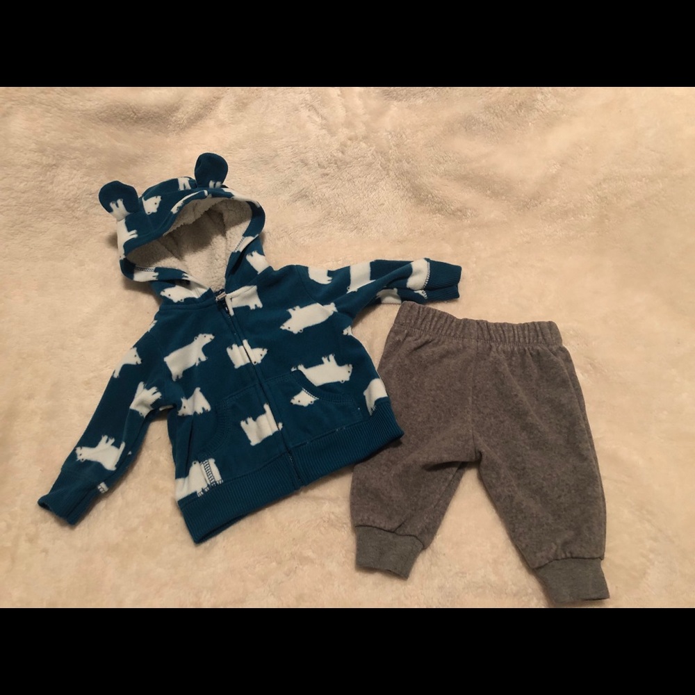 Carters hoodie 2 pc set